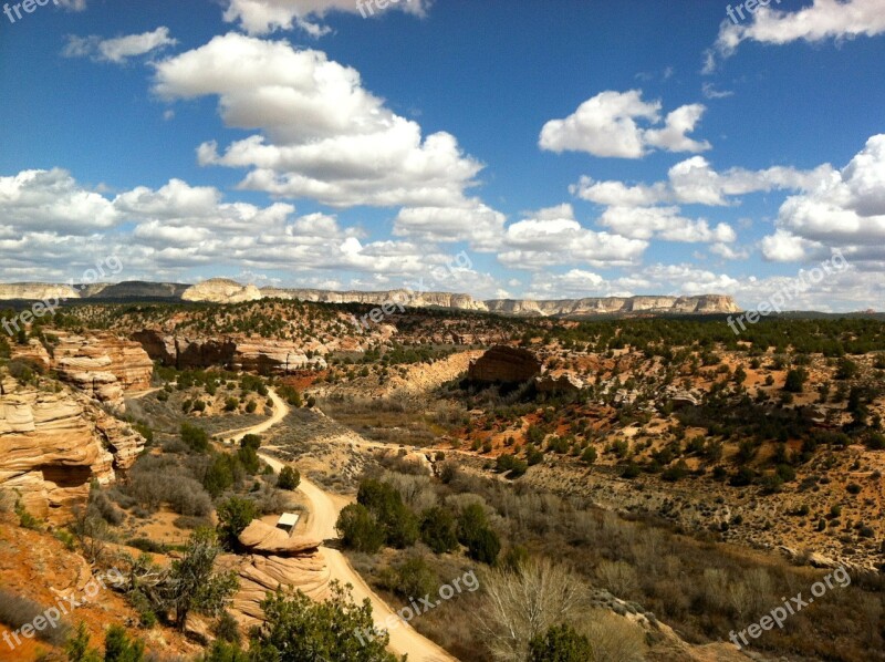 Angel's Canyon Utah Rural Desert Sky