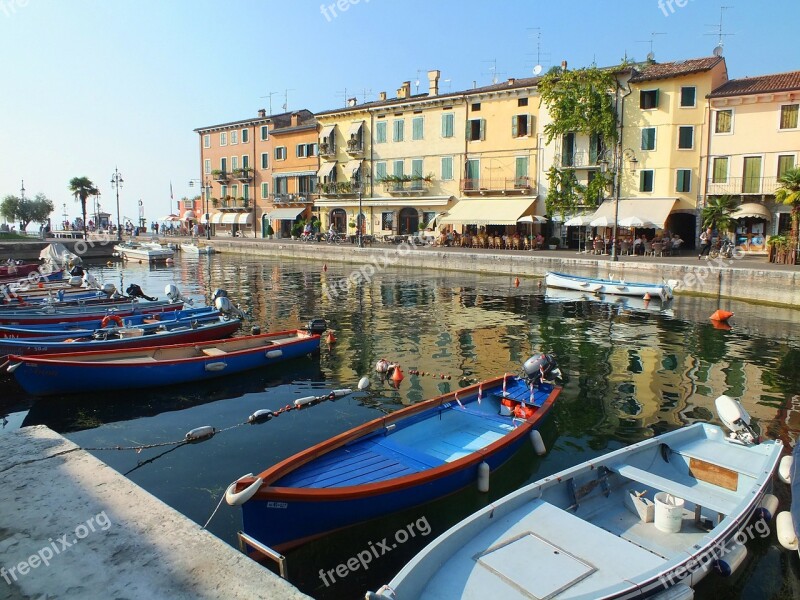 Garda Port Water Italy Mood