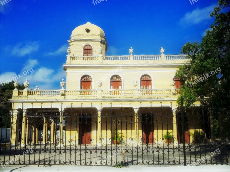 Merida Yucatan Mexico Palace Landmark