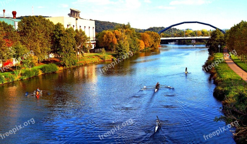 River Saar Saarbrücken Landscape Water