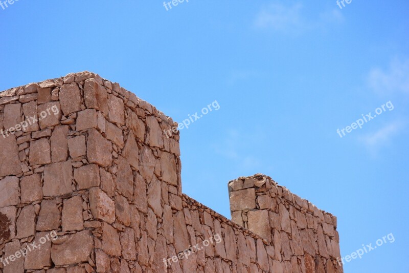 Sky Castle Wall The Stone Wall Free Photos