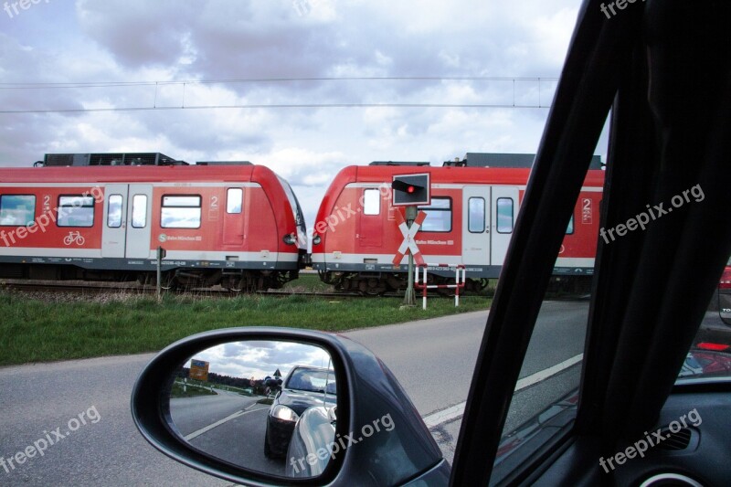 Traffic Transport Rear Mirror S Bahn Red