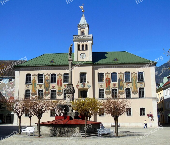 Bad Reichenhall Bavaria Berchtesgadener Land Town Hall Historic Town Hall