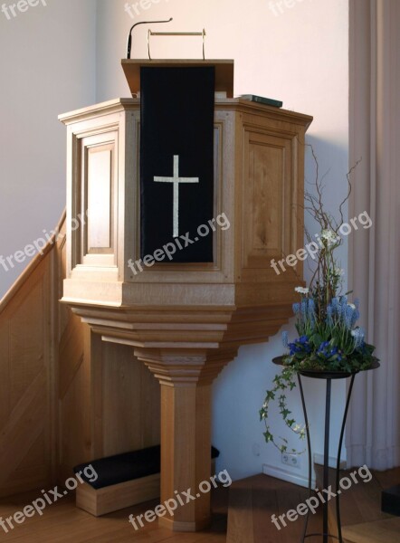 Pulpit Sermon Protestant Religion Good Friday