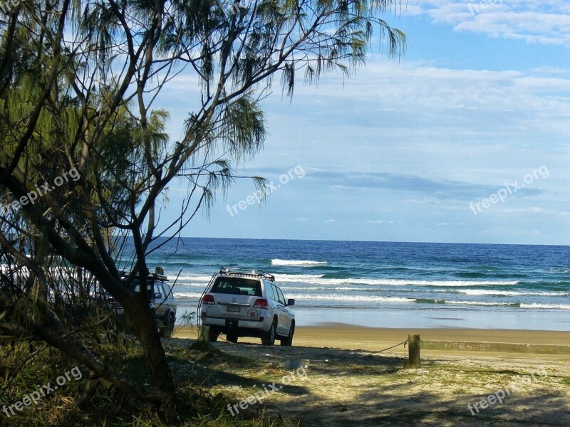 Fraser Island Beach Landscape Holiday Ocean