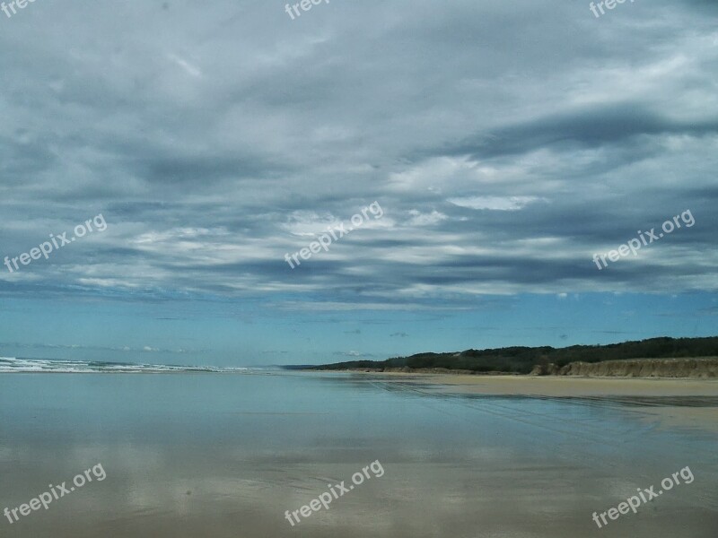 Landscape Sea Horizon Beach Escape