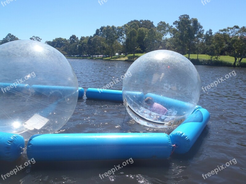 Water Feature Balls Attraction Air Bubbles Water Sports