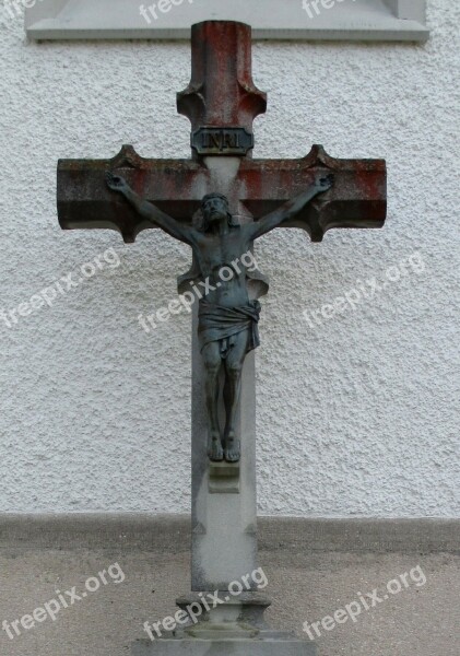 Crucifix Cross Christian Churchyard Mammern