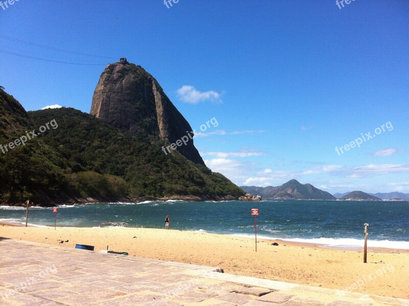 Beach Complexo Do Pão De Açúcar Rio De Janeiro Free Photos