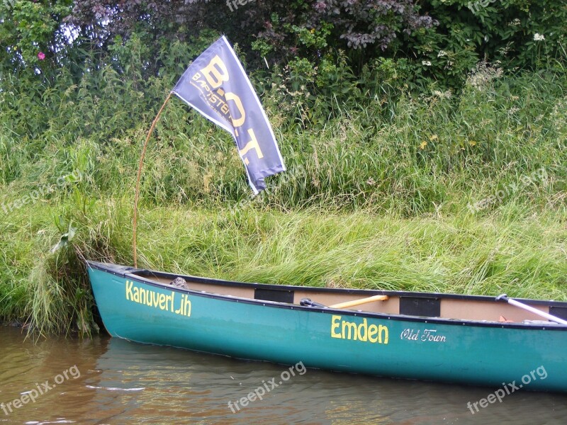 Canoeing Boat Paddle Tour Flag More