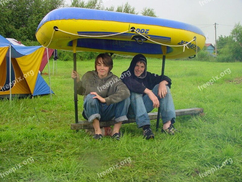 Paddle Boat Summer Rain Roof Fun Guys