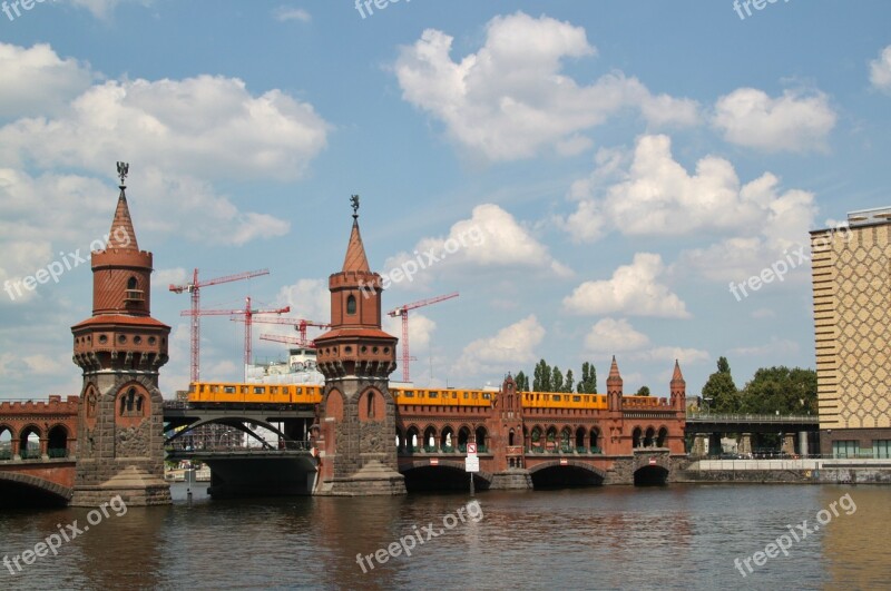 Bridge Oberbaumbrücke River Architecture City