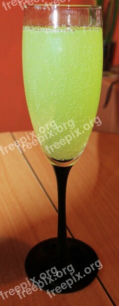 Champagne Glass Glass Drink Lime Cocktail