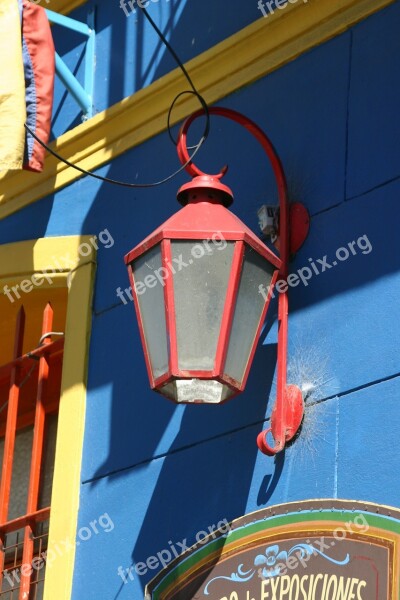 Street Lamp Lantern Argentina Buenos Aires District