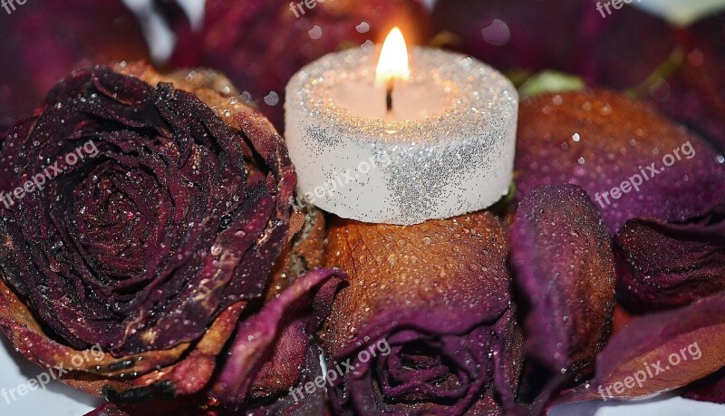 Candle Red Decoration Wax Romantic