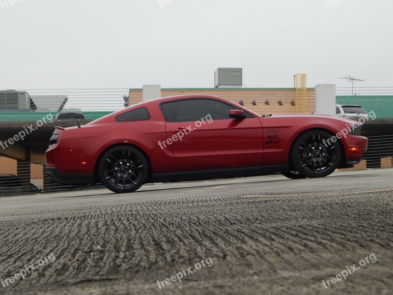 Mustang Racing Car Automobile V8 Car