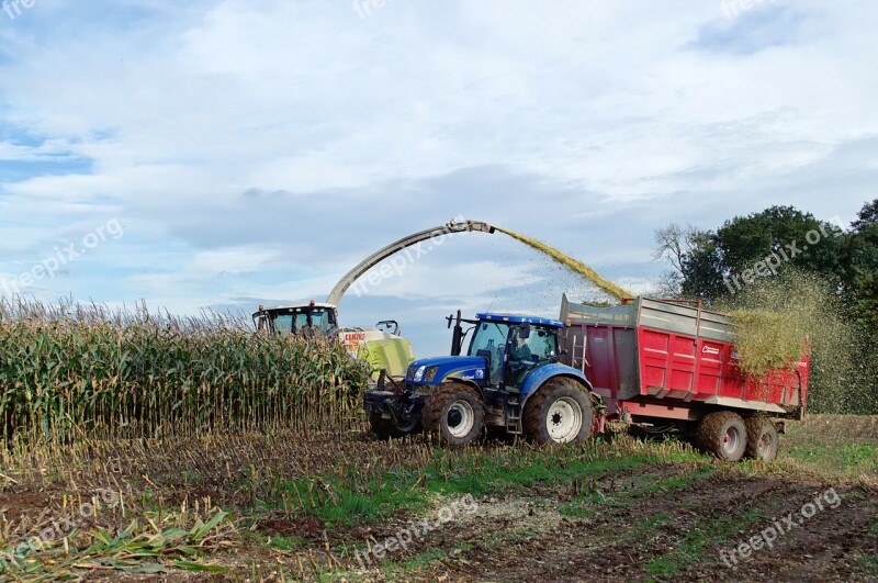 Silage Tractor Trailer Free Photos