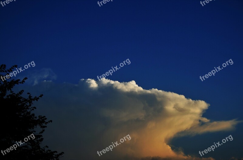 Anvil Cloud Cloud Flat Anvil White