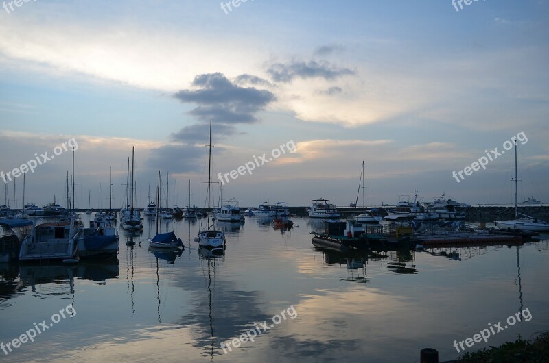 Ocean Sunset Nature Clouds Landscape