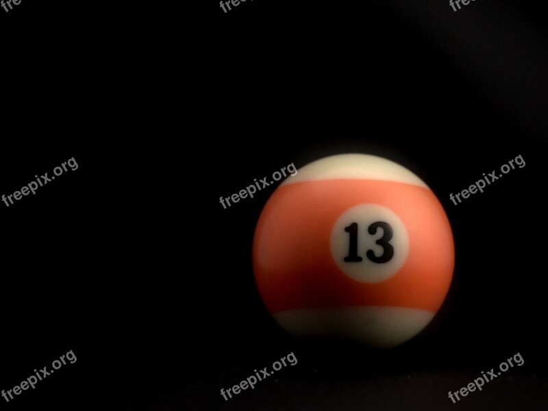 Billiards Black Ball 13 Bilardkugeln