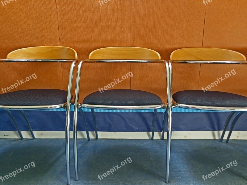 Empty Chairs Objects Hall Indoors