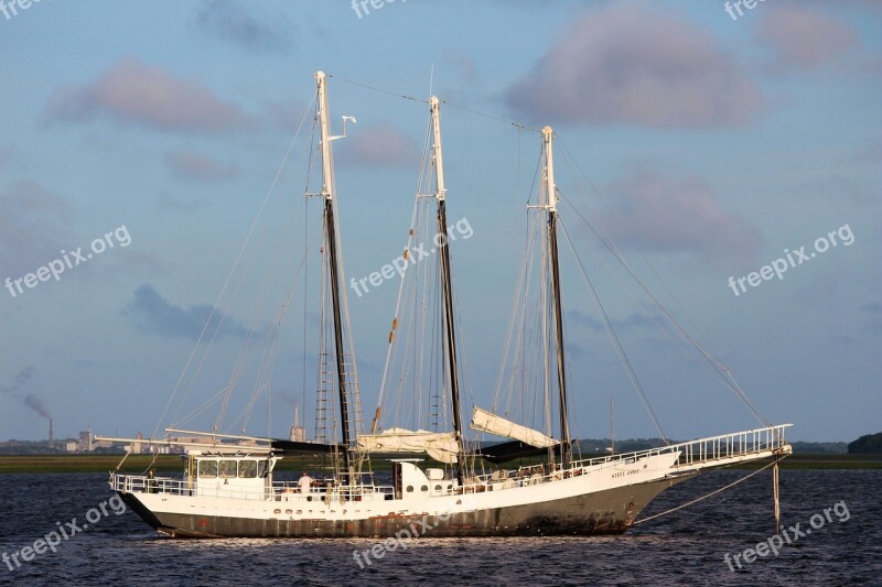 Boat Sail Water Nature Sky