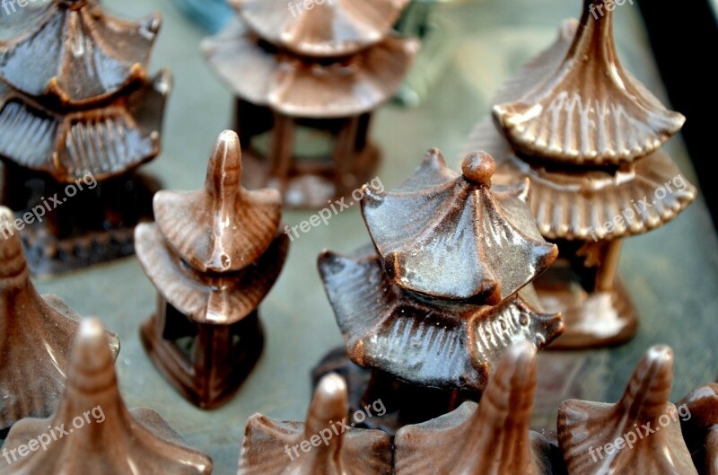 Objects Roof Rooftops Ceramic Pagoda