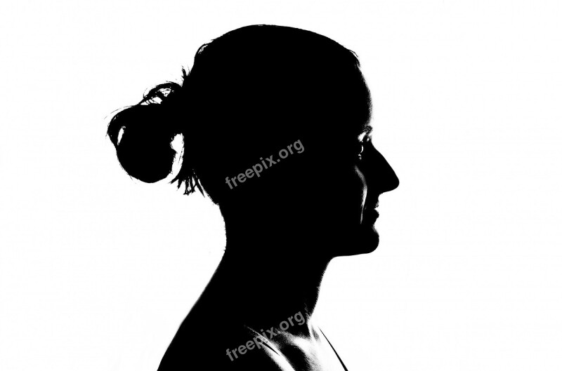 Face Head Women Profile Isolated