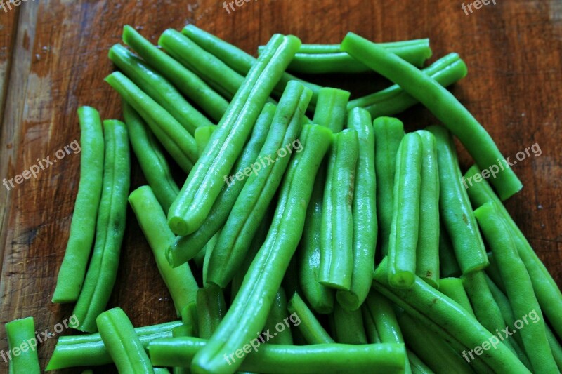 Green Beans Legumes Fresh Cut Vegetable