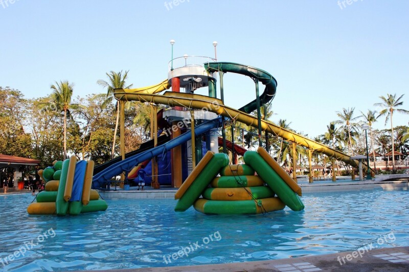 Slide Trill High Swimming Pool Excited