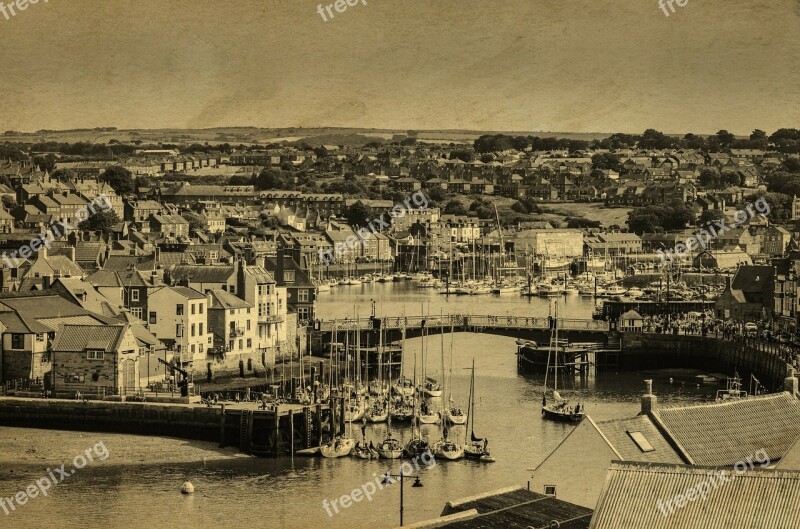 Harbour Ship Ships Coast Town