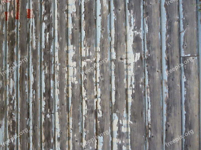 Wall Old Unpainted Wooden Wood