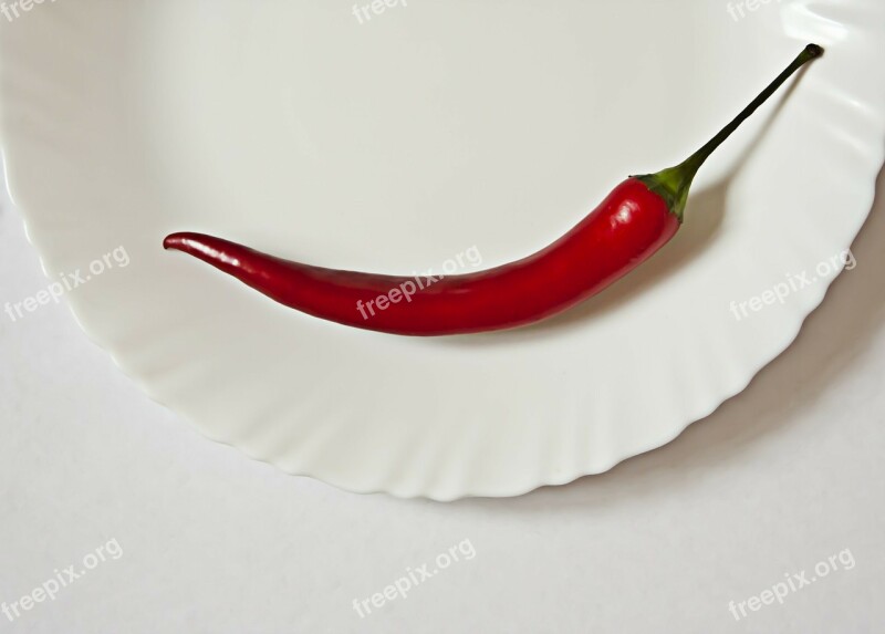 Pepper Chili Plate Dish Cayenne