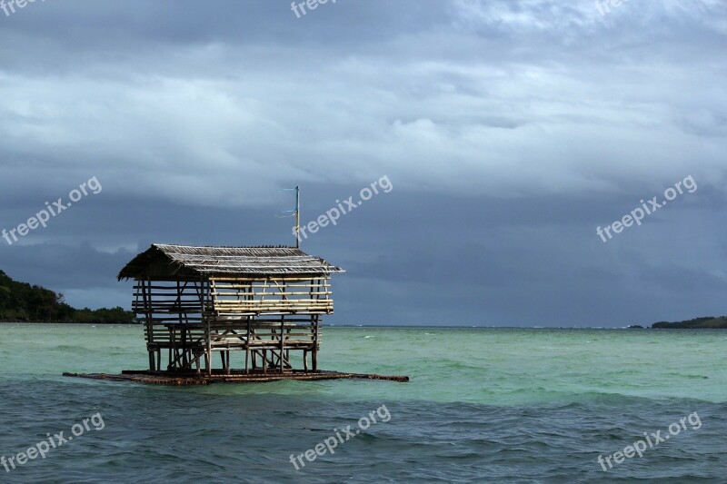 Picnic House Floating House Sea Beach Water