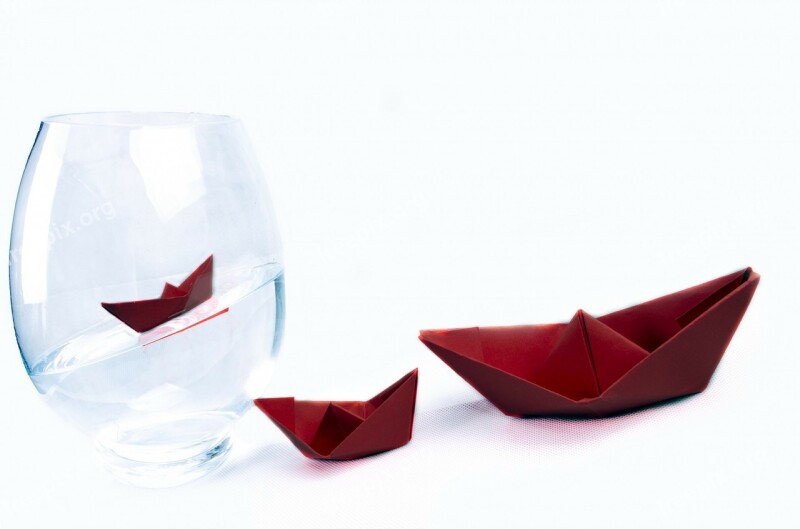 Ship Away Boat Vase Water