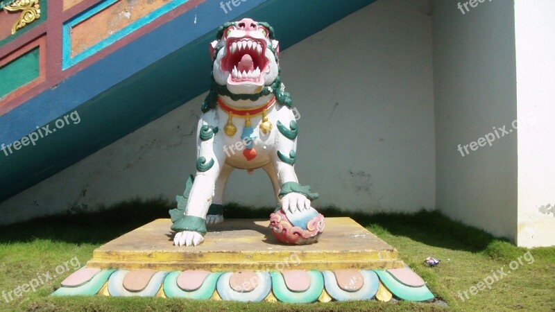 Buddhist Buddhism Temple Monastery Front