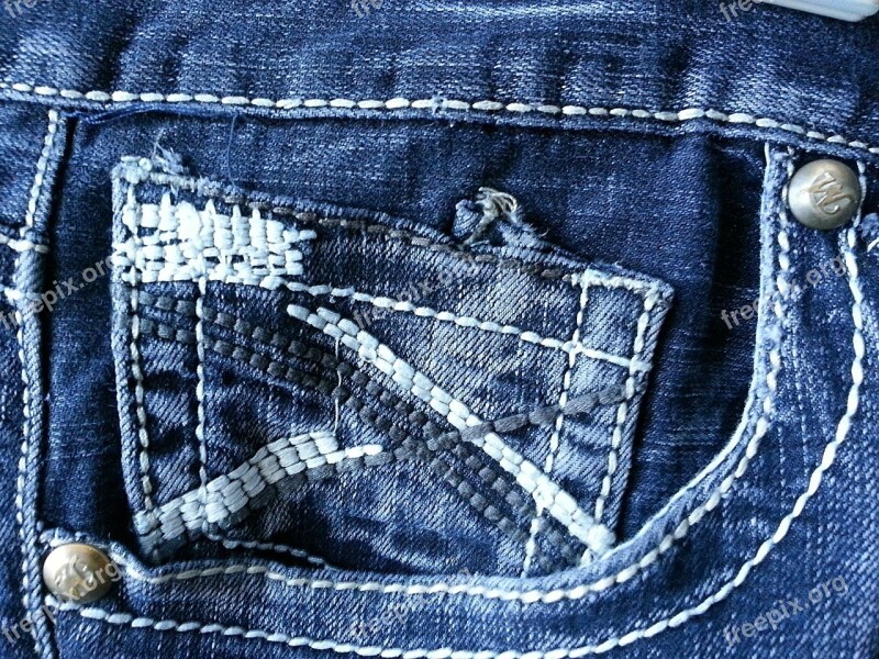 Jeans Pocket Clothing Attire Blue