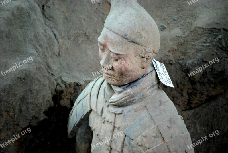 Terracotta Warriors Army Ancient Military Buried