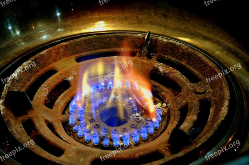 Gas Flame Flame Gas Burner Fire Cook