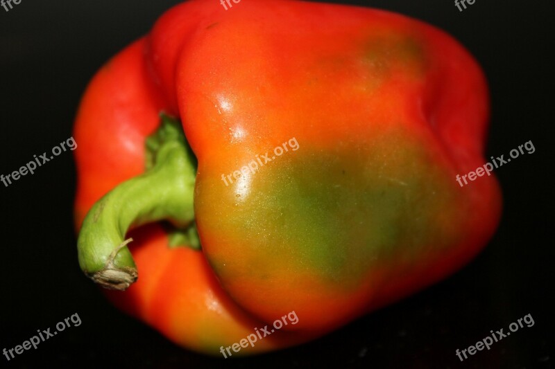 Red Pepper Vegetables Fruit Orange Red