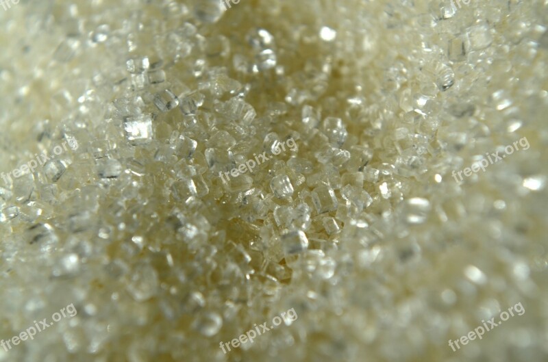 Food Sugar Crystals Sweet Grain