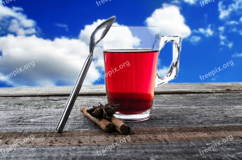 Tea Cup Teabag Mug Glass