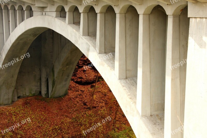 Bridge River Arch Arched Bridge Transport