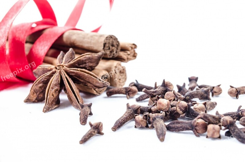 Cinnamon Clove Background Aniseed Stick