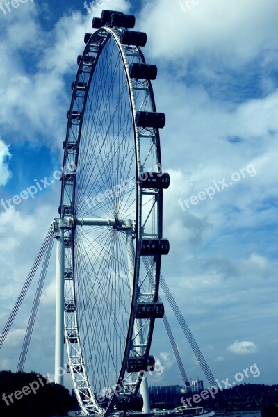 Singapore Flyer Singapore Architecture Fantasy Land Travel