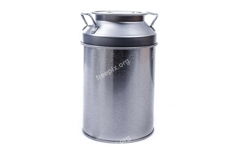 Milk Churn Cans Cow Isolated