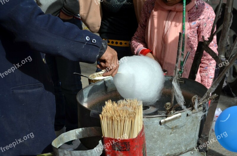 Business Food Cotton Candy Make Spin