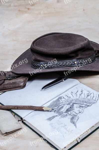 Cowboy Western West Hat Book