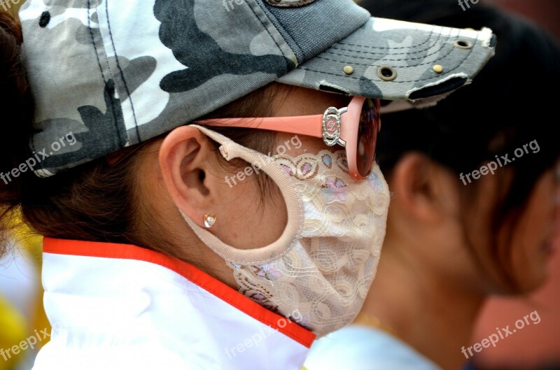 Fashion Mask Sun Glasses Hat Ball Cap