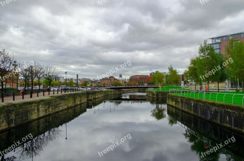 River Town City Architecture Liverpool